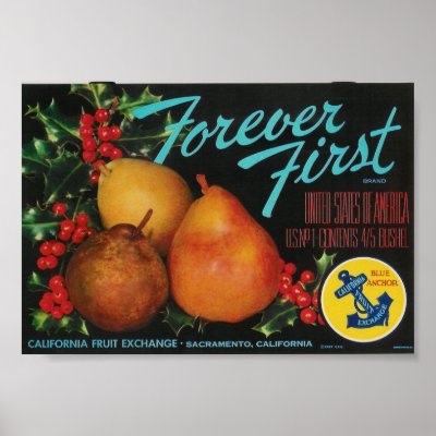 forever first pears poster by amazingvintage