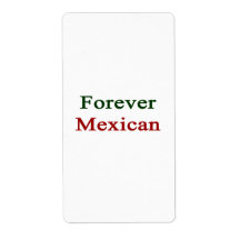 Forever Mexican Personalized Shipping Label