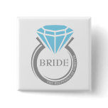 Forever Ring Bridal Party Custom Button