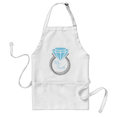 Forever Ring Custom Bride Apron by pinkinkart