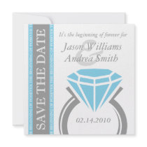 Forever Ring Save The Date Custom Announcements