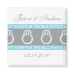 Forever Ring Wedding Keepsake Refrigerator Magnets
