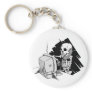 forever skeleton on hold tech support keychains
