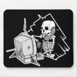 forever skeleton on hold tech support mousepad