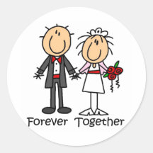 Forever Together T-shirts and Gifts Round Sticker