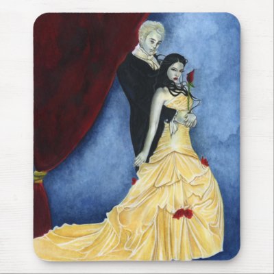 Forever vampire couple Mousepad by katerinaart