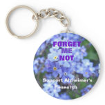 Forget Me Not Alzheimer's Keychain