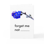 forget me not ......... greeting card