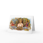 Forget Me Not Cigar Label Greeting Card