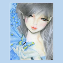 Forget me not Fairy Postcard postcards