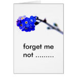 forget me not ......... greeting card