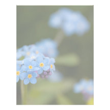 Forget-Me-Not Letterhead Template
