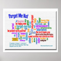 Forget Me Not Talk by President Uchtdorf poster