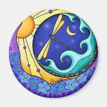 Forget Me Nots Refrigerator Magnet