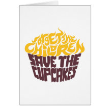 Forget the Children - Gold+Chocolate Greeting Card