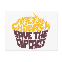 Forget the Children - Gold+Chocolate Postcards