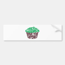 Forget the Children - Green+Dark Chocolate Bumper Sticker
