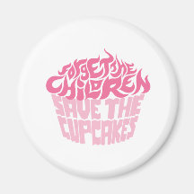 Forget the Children - Magenta+Pink Magnets