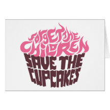 Forget the Children - Pink+Dark Chocolate Greeting Card