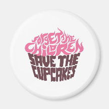 Forget the Children - Pink+Dark Chocolate Fridge Magnets