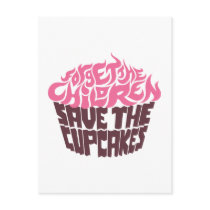Forget the Children - Pink+Dark Chocolate Postcard