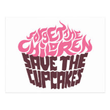 Forget the Children - Pink+Dark Chocolate Post Card