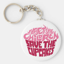 Forget the Children - Pink+Maroon Key Chain