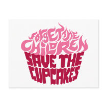 Forget the Children - Pink+Maroon Postcards