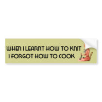 Forgetful Knitter Bumper Stickers