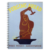 Forging Ahead Spiral Notebook