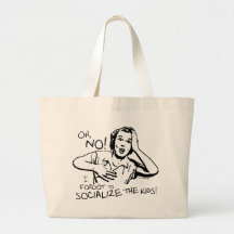 Forgot the Socialization Canvas Bags