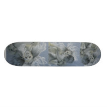 Forgotten Summer Mermaid Couple Skateboard