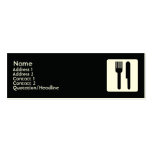 Fork and Knife - Skinny Business Card Template