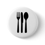fork knife spoon icon pin