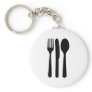 fork knife spoon icon key chain