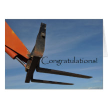 Forklift License Exam Congratulations Greeting Cards