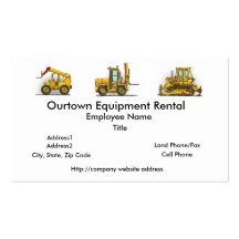 Forklift Truck Business Cards