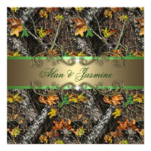 Formal Camo Wedding Invitations