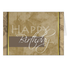 Formal Happy Birthday Greeting Card