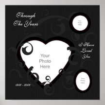 Formal Heart Scrapbook Page Poster