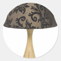 Formal leafy lamp stickers
