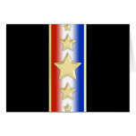 Formal Patriotic Stars Greeting Card