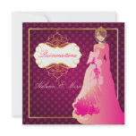 Formal Quinceañera/Quince años princess invitations