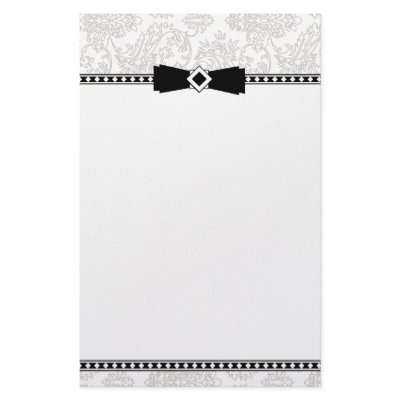 Formal Silver & Black stationery by PMCustomWeddings