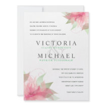 Formal Wedding Invitations Stargazer Pink & White