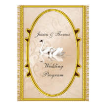 Formal Wedding Program Invitation
