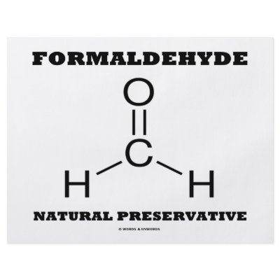 Formaldehyde Natural Preservative (Molecule) by wordsunwords