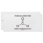 Formaldehyde Need Embalming? (Chemistry Humor) Rack Cards