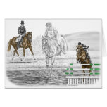 formation combinée de trois jours des chevaux | de carte de vœux