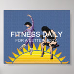 Forme physique SUPÉRIEURE quotidienne Affiches